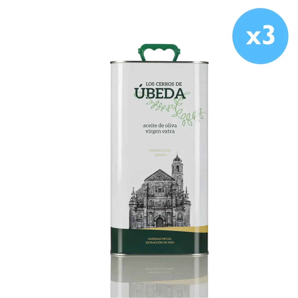 aceite de oliva virgen extra los cerros de úbeda lata 5l picual