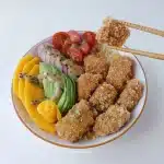 bowl con pollo panko y crema de cacahuete. Imagen 01