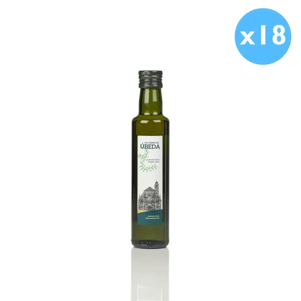 aceite de oliva virgen extra Los Cerros de Úbeda 18 botellas 250ml picual