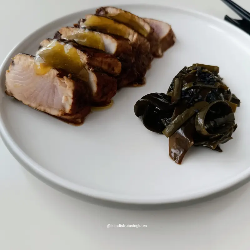Tataki de bonito al jengibre con mermelada de AOVE. Imagen 03
