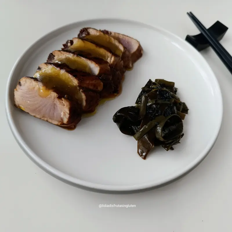 Tataki de bonito al jengibre con mermelada de AOVE. Imagen 05