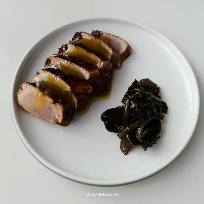Tataki de bonito al jengibre con mermelada de AOVE. Imagen 06