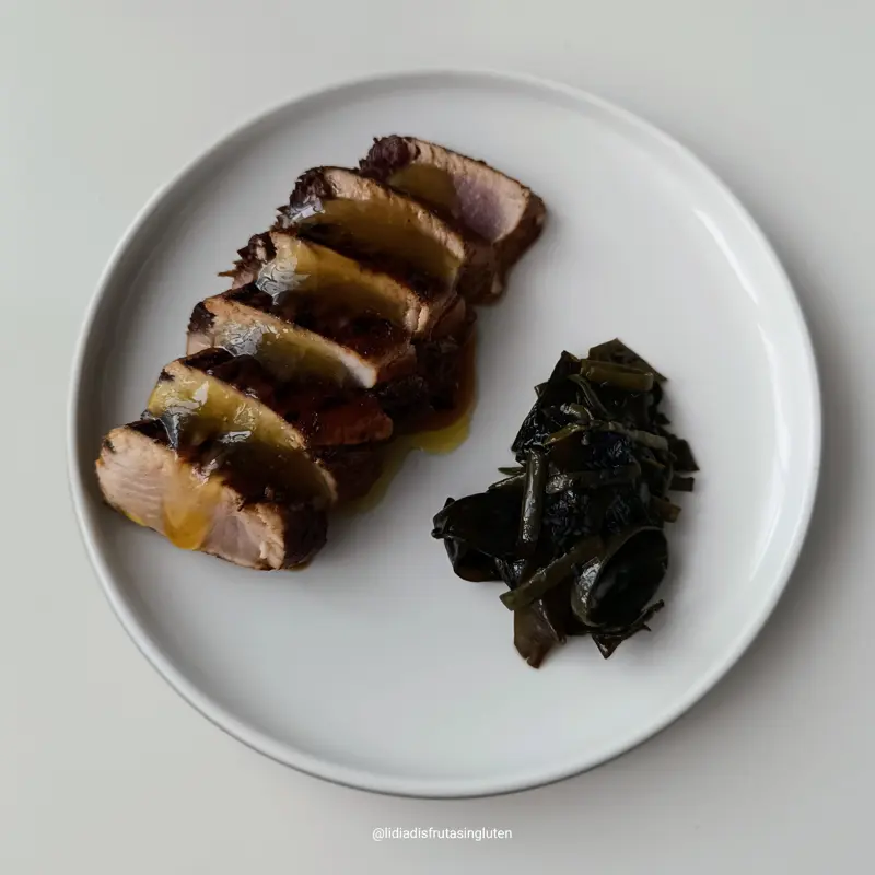 Tataki de bonito al jengibre con mermelada de AOVE. Imagen 09