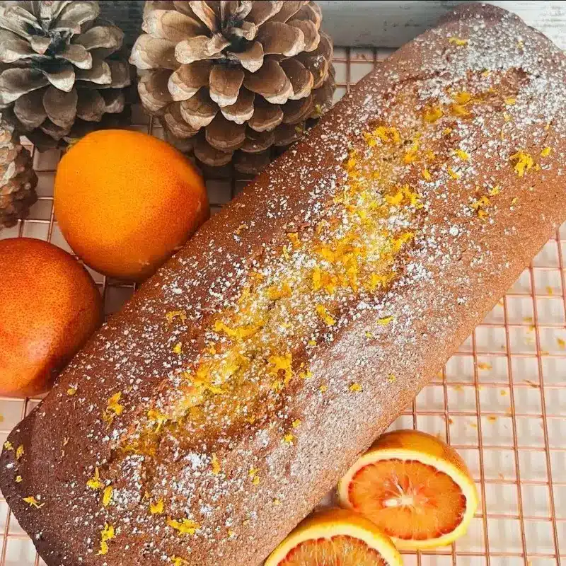 Bizcocho tradicional de naranja sanguina y chocolate. Imagen 06