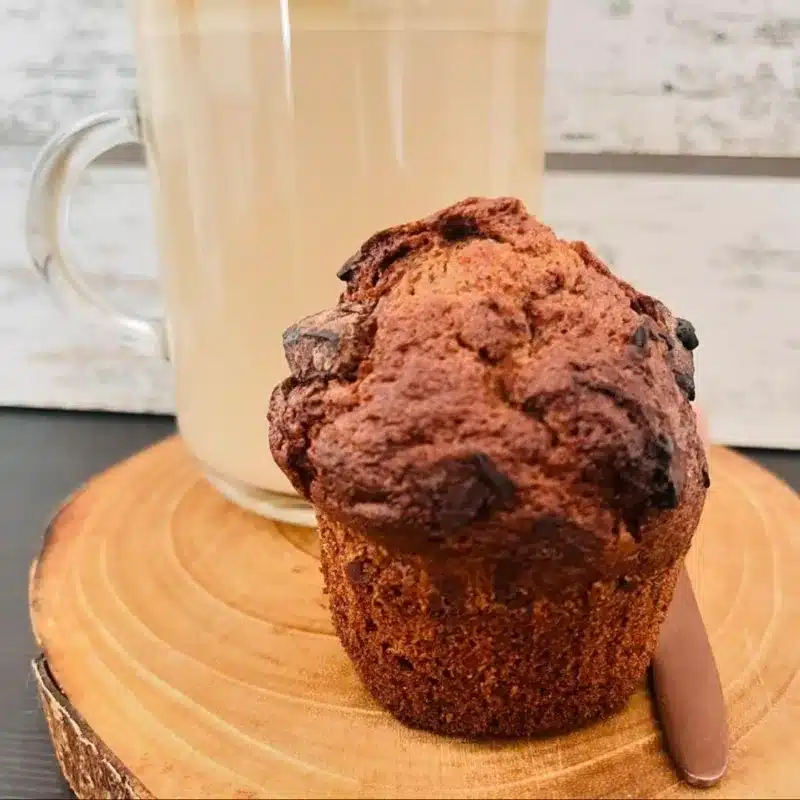 Muffins de cacao chocolate y galleta lotus. Imagen 02