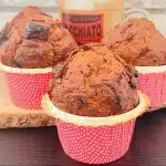 Muffins de cacao chocolate y galleta lotus. Imagen 04