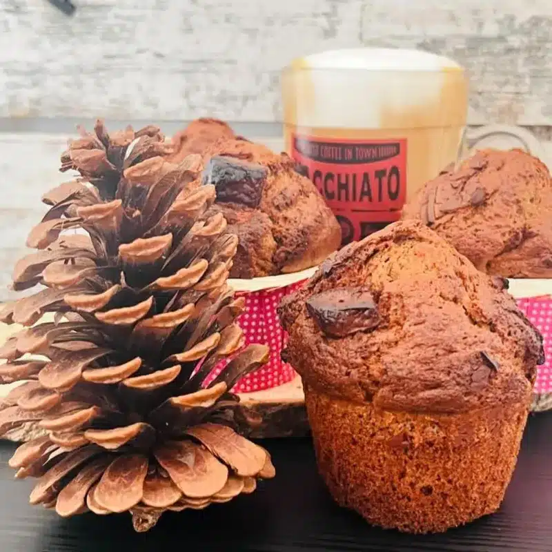 Muffins de cacao chocolate y galleta lotus. Imagen 05