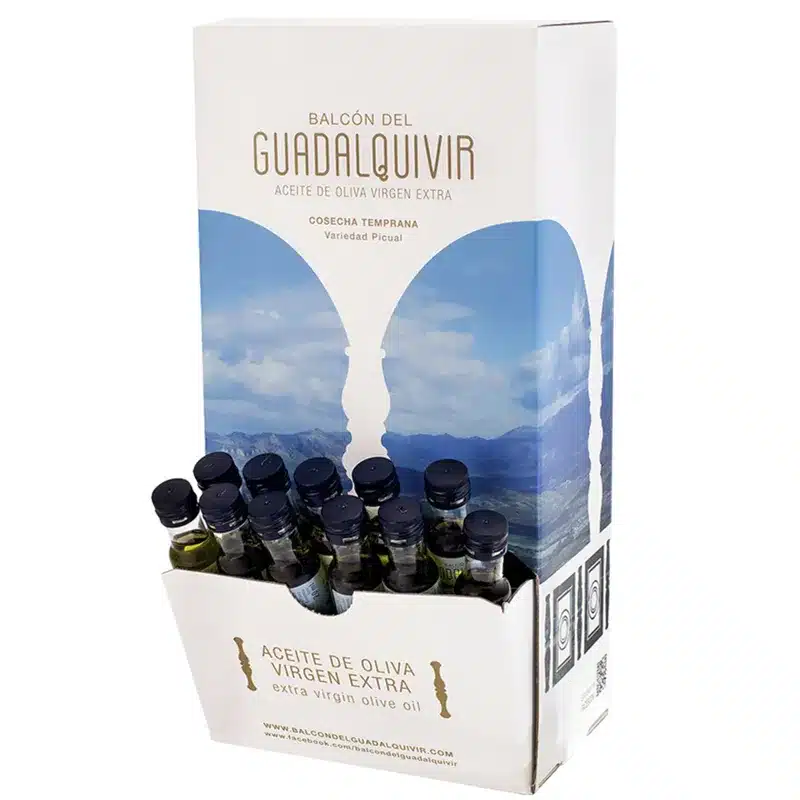 Botellitas monodosis 20ml aove premium Balcón del Guadalquivir