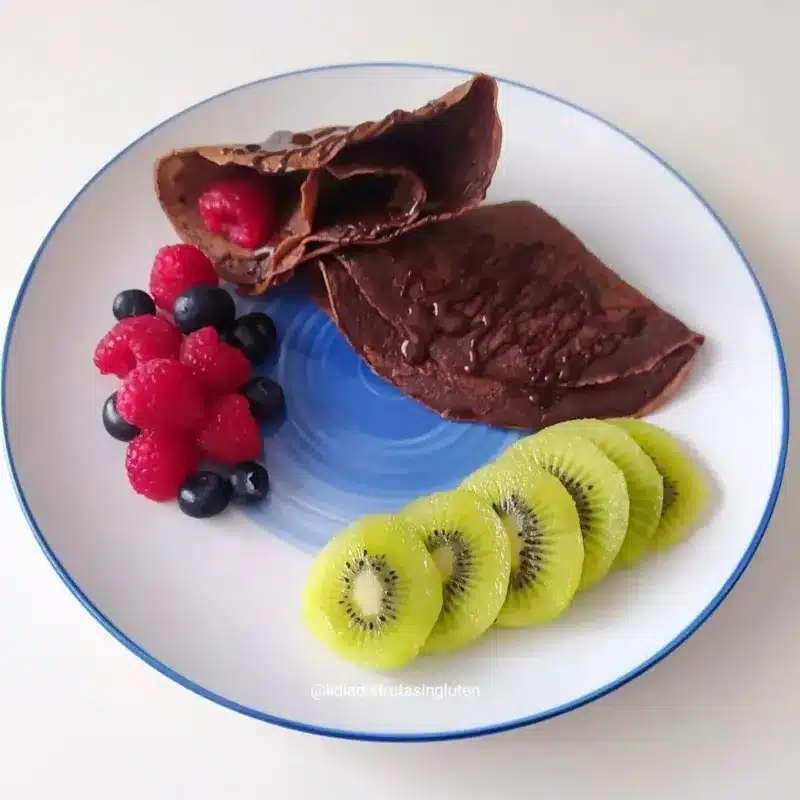 Tortitas de chocolate sin gluten y sin azúcar. Imagen 01