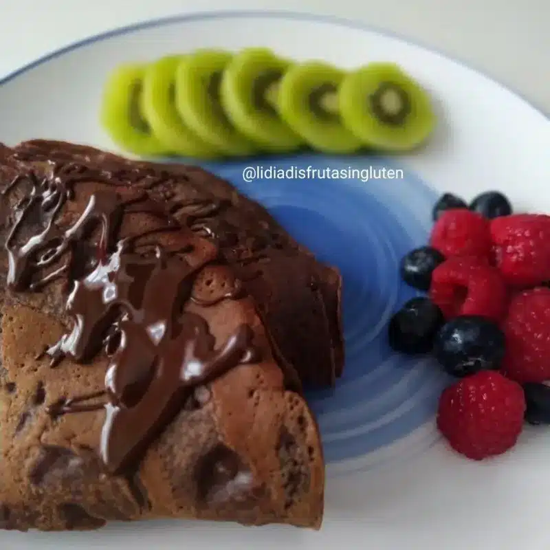 Tortitas de chocolate sin gluten y sin azúcar. Imagen 02