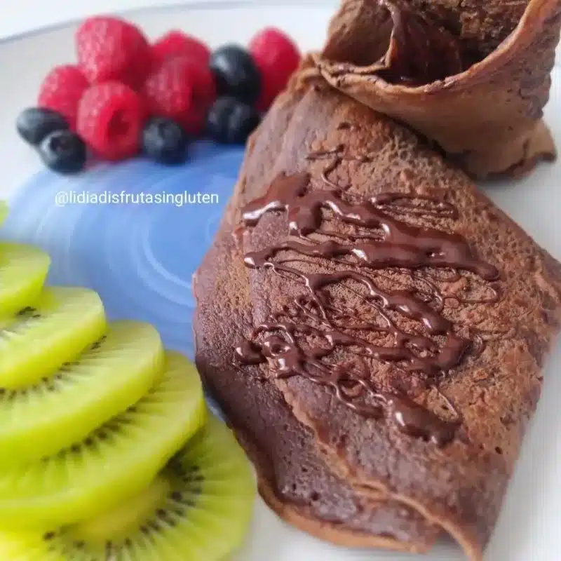 Tortitas de chocolate sin gluten y sin azúcar. Imagen 03