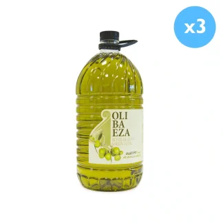 Aceite de oliva virgen extra Olibaeza garrafa 5L picual. 3 unidades