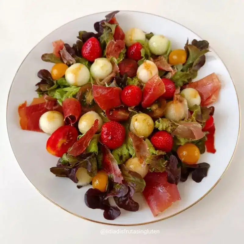 Ensalada de melón con jamón. Imagen 02