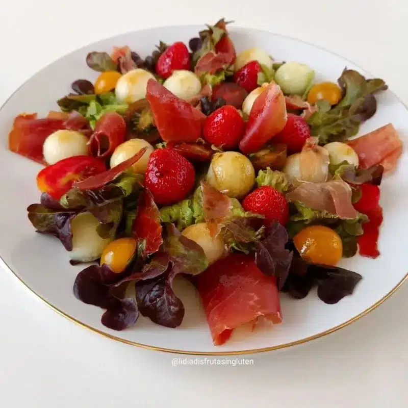 Ensalada de melón con jamón. Imagen 03
