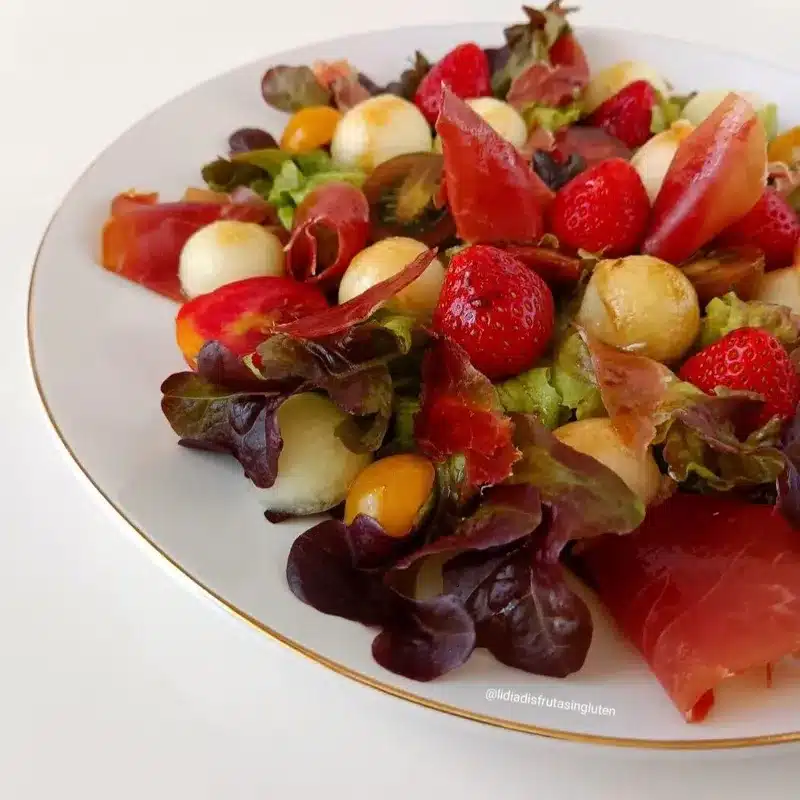Ensalada de melón con jamón. Imagen 04
