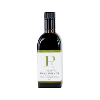 AOVE aceite de oliva virgen extra ecológico picual de Baeza (Jaén) Tierra de Renacimiento 500ml. 1 botella
