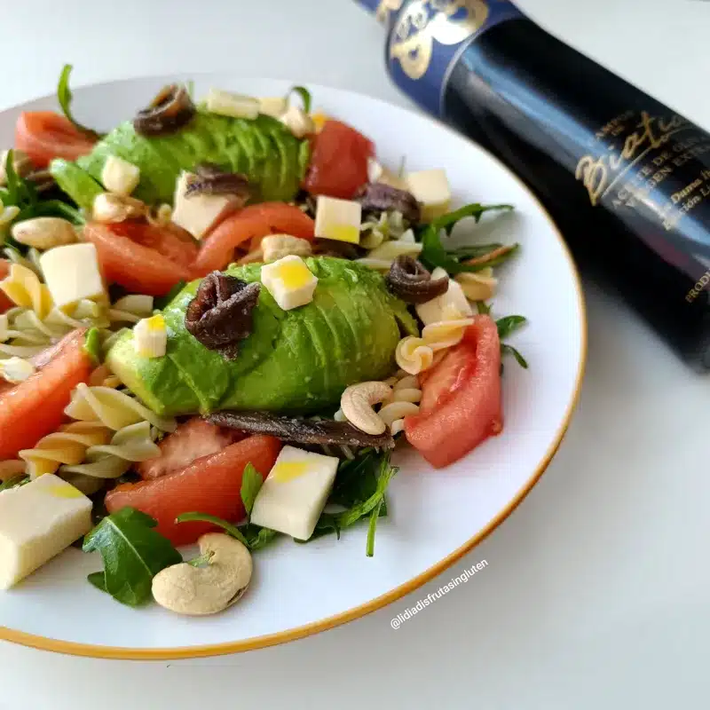 Ensalada de pasta sin gluten con rúcula. Imagen 04