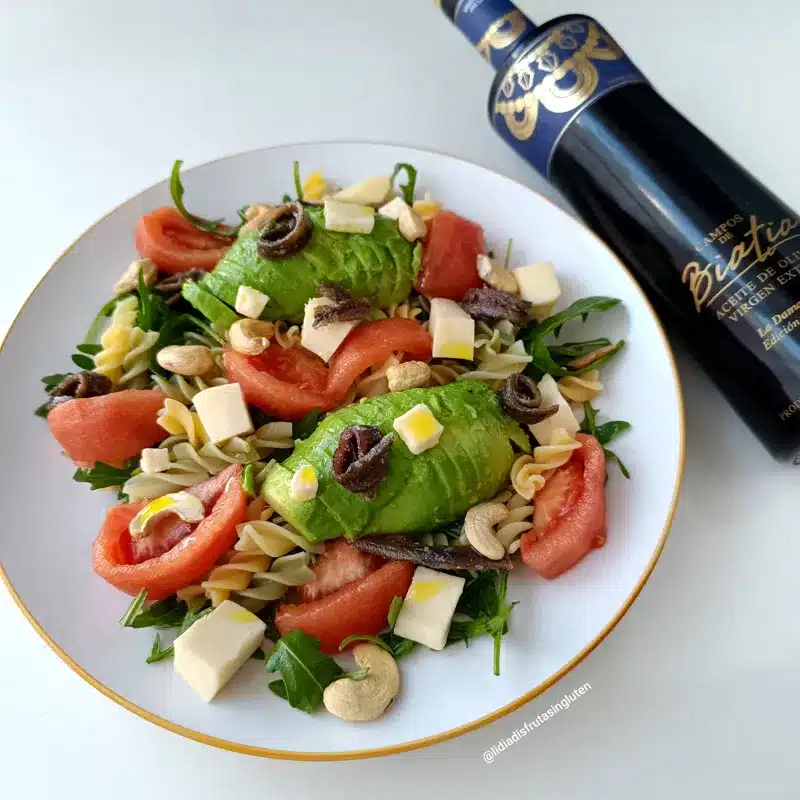Ensalada de pasta sin gluten con rúcula. Imagen 07