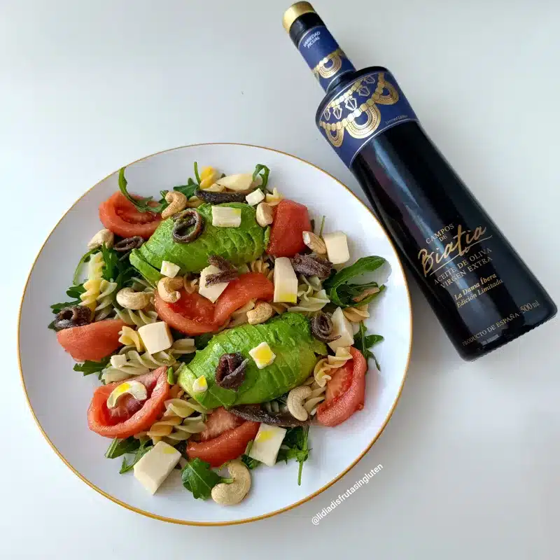 Ensalada de pasta sin gluten con rúcula. Imagen 10