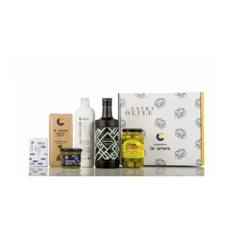 Pack regalo AOVE. Estuche cosecha temprana picual y productos artesanales