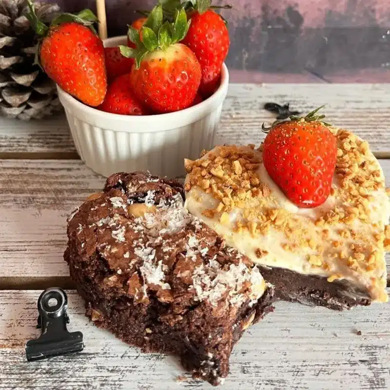 Brownie de nueces de Brasil. Imagen 01