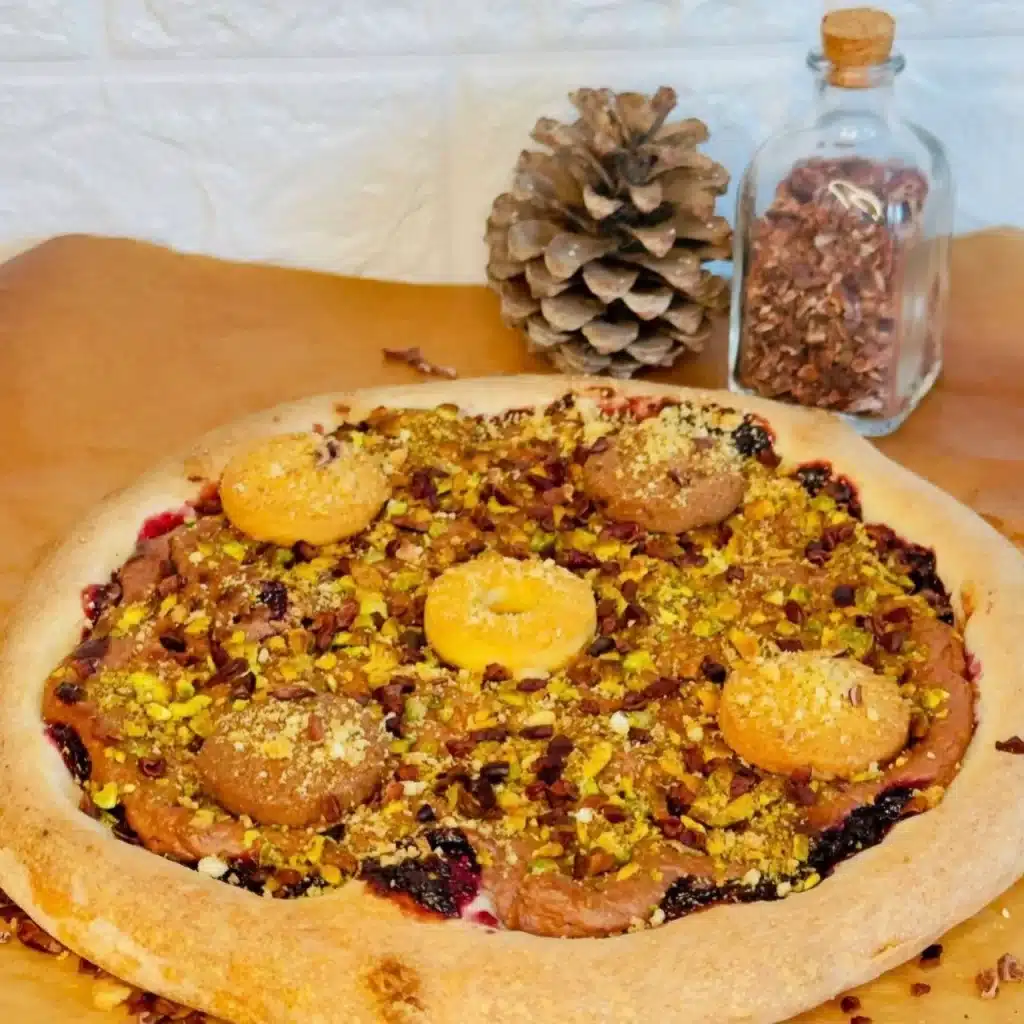 Pizza dulce con masa napolitana. Imagen 04