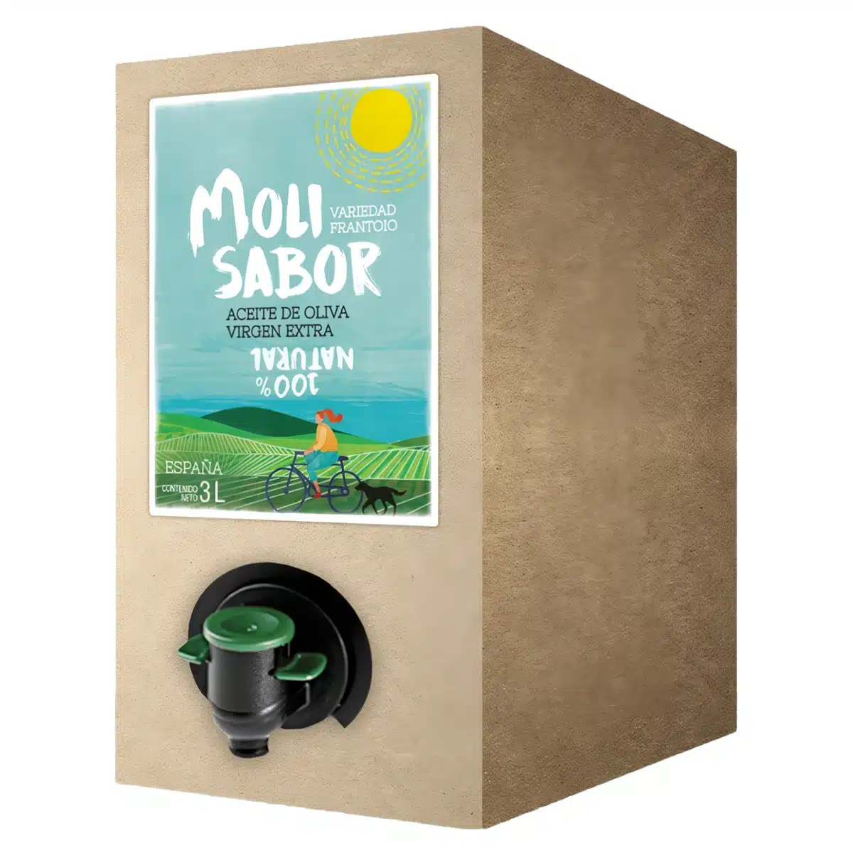 AOVE frantoio 3l bag in box Molisabor Oleícola Jaén