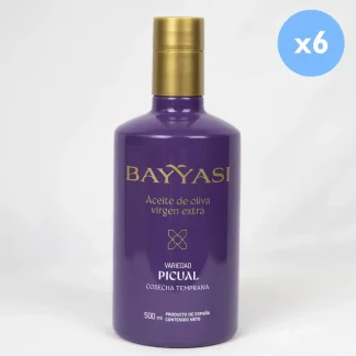 Aceite de oliva virgen extra temprano Bayyasi. 6 unidades