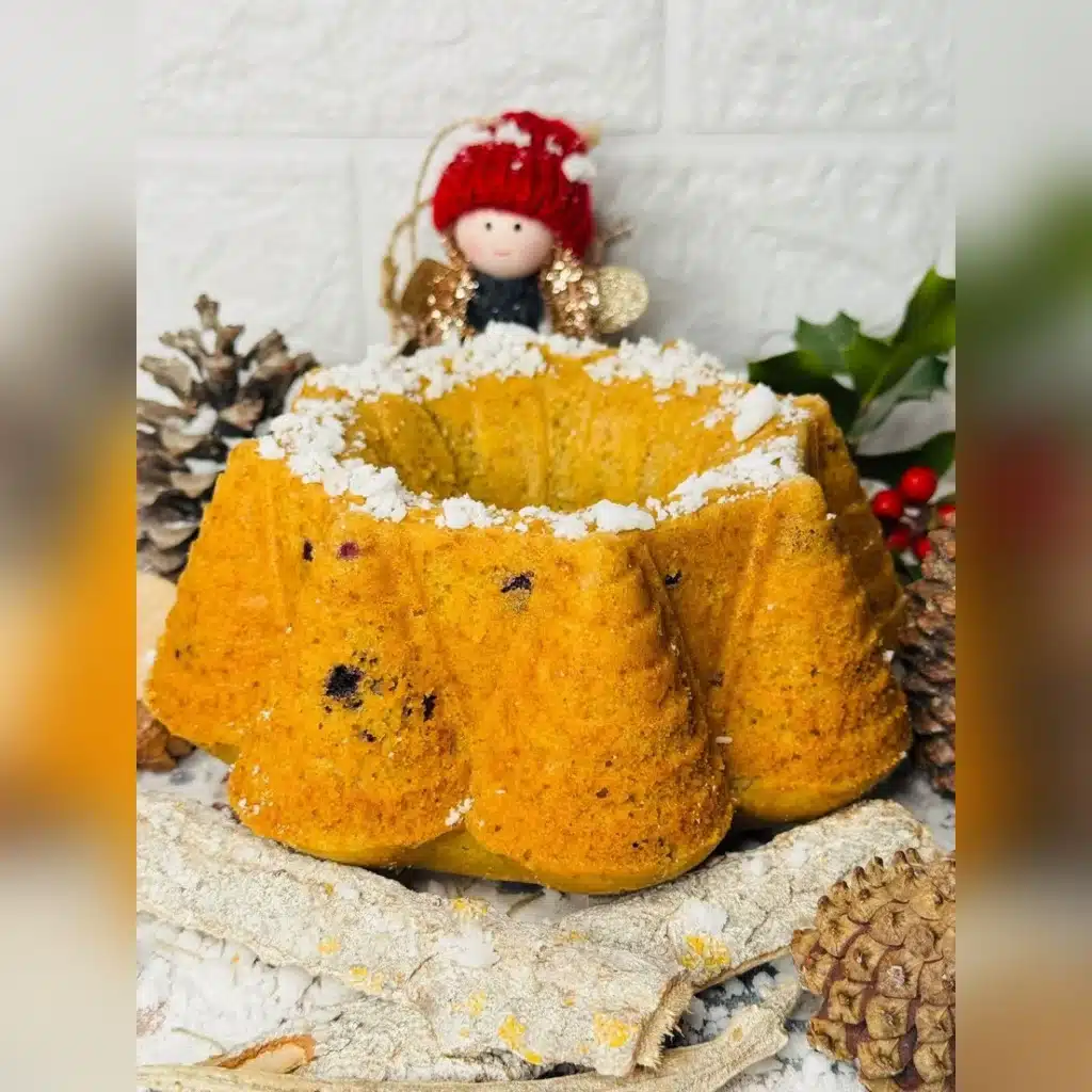 Bizcocho navideño de arándanos y naranja. Imagen 05