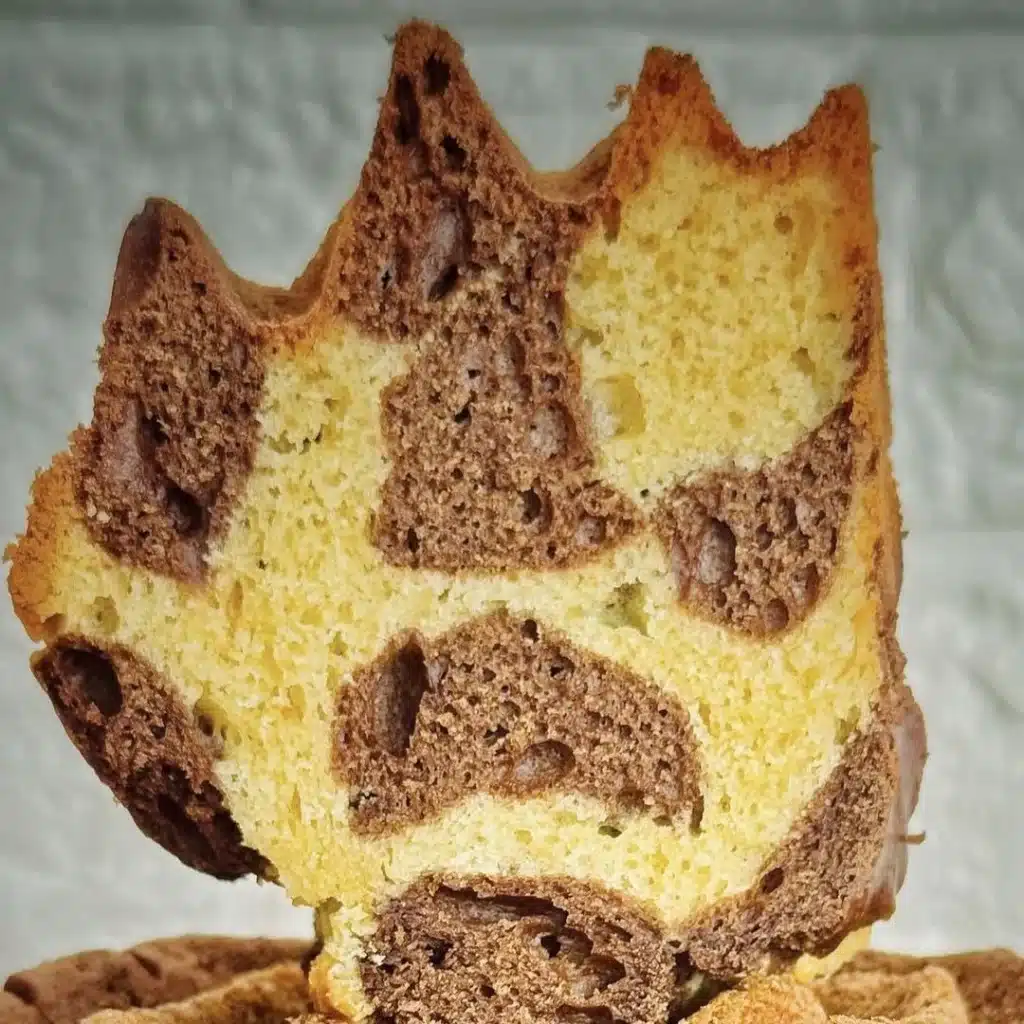 Bizcocho cebra de vainilla y cacao. Imagen 02