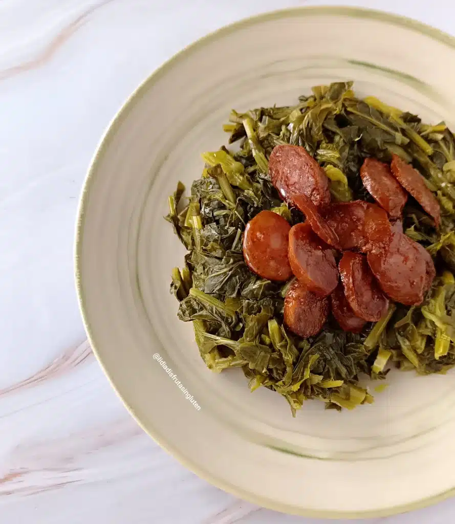 Grelos con chorizo. Imagen 04