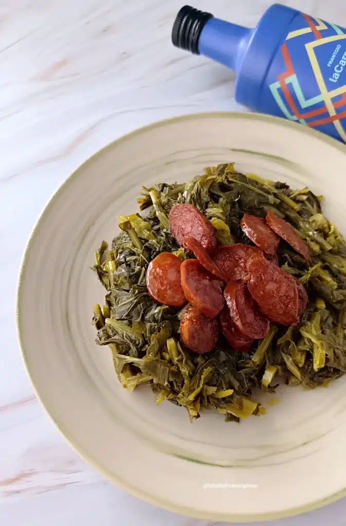 Grelos con chorizo. Imagen 06