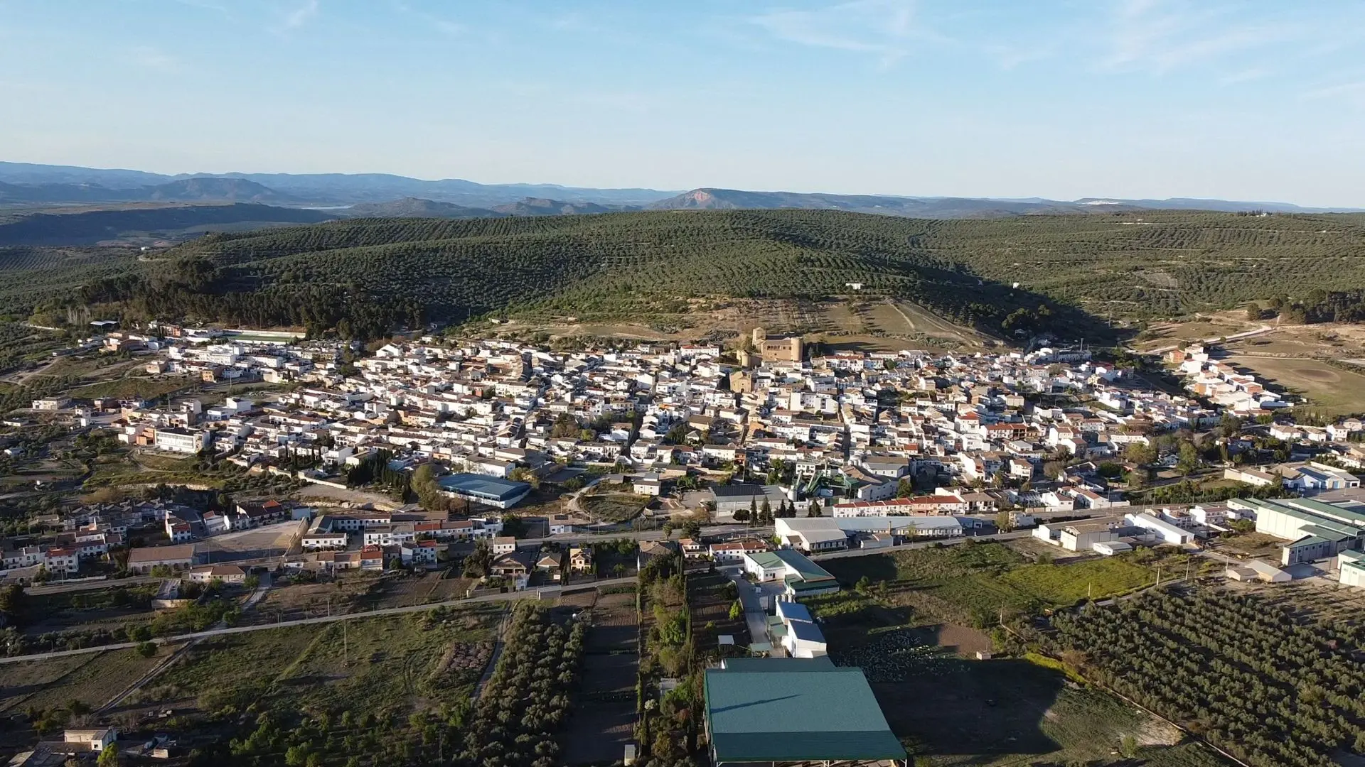 Imagen panorámica de Canena (Jaén)